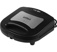 Вафельница Kitfort КТ-1660 700Вт черный/серебристый