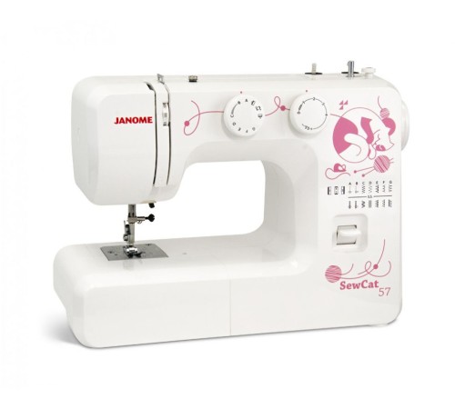 Швейная машина Janome Sew Cat 57 белый/рисунок Швейная машина Janome Sew Cat 57 белый/рисунок