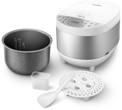 Мультиварка Philips HD4713/40 5л 980Вт белый/серебристый