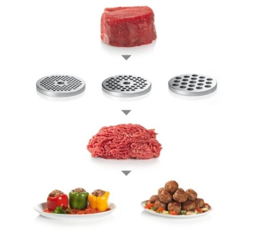 Мясорубка Bosch ProPower MFW68680 2200Вт черный/серый