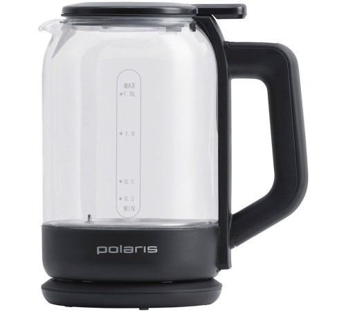 Чайник электрический Polaris PWK 1712CGLD WIFI IQ Home 1.5л. 2150Вт черный корпус: стекло/пластик (PWK 1712CGLD)