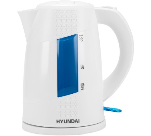 Чайник электрический Hyundai HYK-P2407 1.7л. 2200Вт белый/голубой корпус: пластик Чайник электрический Hyundai HYK-P2407 1.7л. 2200Вт белый/голубой корпус: пластик