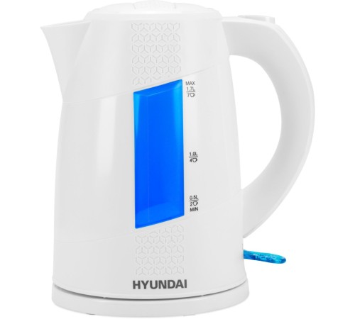 Чайник электрический Hyundai HYK-P2407 1.7л. 2200Вт белый/голубой корпус: пластик Чайник электрический Hyundai HYK-P2407 1.7л. 2200Вт белый/голубой корпус: пластик
