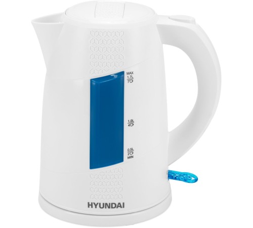Чайник электрический Hyundai HYK-P2407 1.7л. 2200Вт белый/голубой корпус: пластик Чайник электрический Hyundai HYK-P2407 1.7л. 2200Вт белый/голубой корпус: пластик