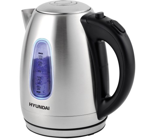 Чайник электрический Hyundai HYK-S2402 1.7л. 2200Вт серебристый матовый/черный корпус: металл Чайник электрический Hyundai HYK-S2402 1.7л. 2200Вт серебристый матовый/черный корпус: металл