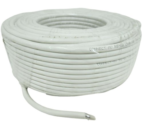 Кабель Premier CONNECT-AV RG-6/U CCS WT 100м. белый (21-321 100) Кабель Premier CONNECT-AV RG-6/U CCS WT 100м. белый (21-321 100)