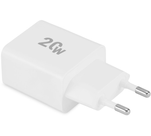 Сетевое зар./устр. Digma DGW2D 20W 3A+1A (PD+QC) USB-C/USB-A универсальное белый (DGW2D0F110WH) Сетевое зар./устр. Digma DGW2D 20W 3A+1A (PD+QC) USB-C/USB-A универсальное белый (DGW2D0F110WH)
