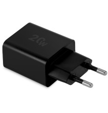 Сетевое зар./устр. Digma DGW2D 20W 3A+1A (PD+QC) USB-C/USB-A универсальное черный (DGW2D0F110BK)