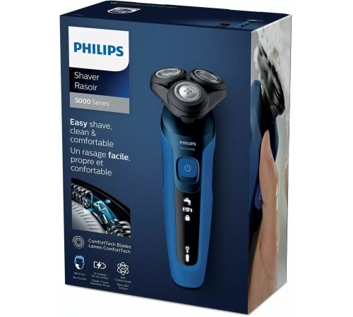 Бритва роторная Philips S5466/17 реж.эл.:3 питан.:аккум. синий/черный Бритва роторная Philips S5466/17 реж.эл.:3 питан.:аккум. синий/черный