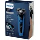 Бритва роторная Philips S5466/17 реж.эл.:3 питан.:аккум. синий/черный