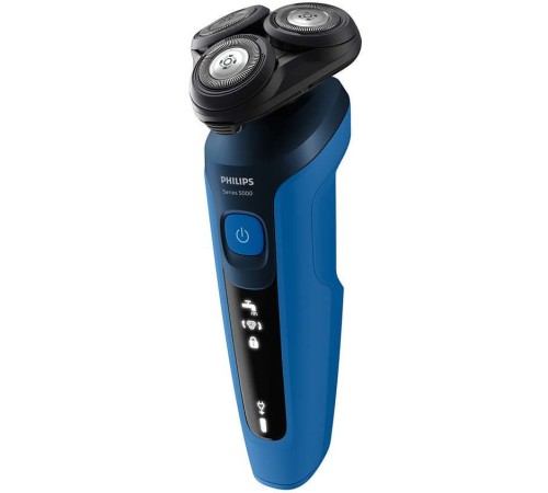 Бритва роторная Philips S5466/17 реж.эл.:3 питан.:аккум. синий/черный Бритва роторная Philips S5466/17 реж.эл.:3 питан.:аккум. синий/черный