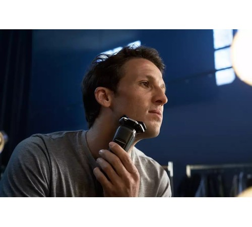 Бритва роторная Philips S7882/55 реж.эл.:3 питан.:аккум. синий/серебристый