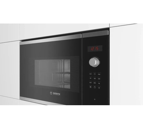 Микроволновая печь Bosch BFL523MS0 20л. 800Вт нержавеющая сталь/черный (встраиваемая) Микроволновая печь Bosch BFL523MS0 20л. 800Вт нержавеющая сталь/черный (встраиваемая)
