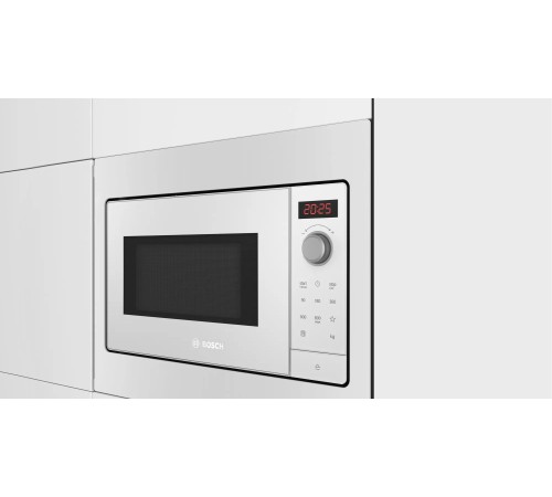 Микроволновая печь Bosch BFL523MW3 20л. 800Вт белый (встраиваемая) Микроволновая печь Bosch BFL523MW3 20л. 800Вт белый (встраиваемая)