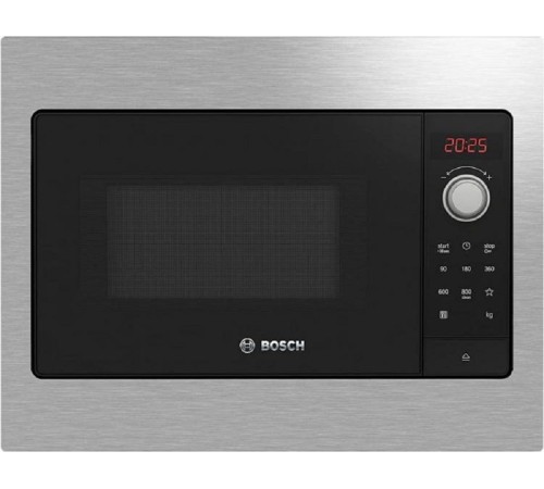 Микроволновая печь Bosch BFL623MS3 20л. 800Вт черный/серебристый (встраиваемая) Микроволновая печь Bosch BFL623MS3 20л. 800Вт черный/серебристый (встраиваемая)