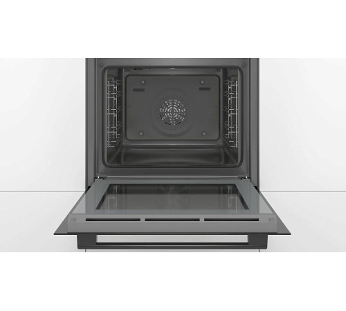 Духовой шкаф Электрический Bosch HBA530BB0S черный/серебристый