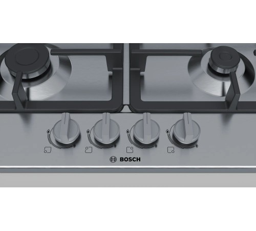 Газовая варочная поверхность Bosch PGH6B5B90 нержавеющая сталь Газовая варочная поверхность Bosch PGH6B5B90 нержавеющая сталь