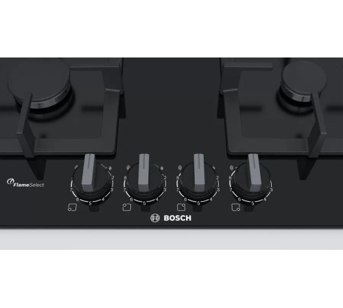 Газовая варочная поверхность Bosch PPP6A6B20 черный Газовая варочная поверхность Bosch PPP6A6B20 черный