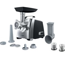 Мясорубка Bosch MFW67440 2000Вт черный/серебристый