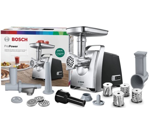 Мясорубка Bosch MFW68660 2200Вт черный