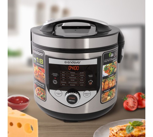 Мультиварка Endever Vita-61 5л 860Вт стальной/черный Мультиварка Endever Vita-61 5л 860Вт стальной/черный