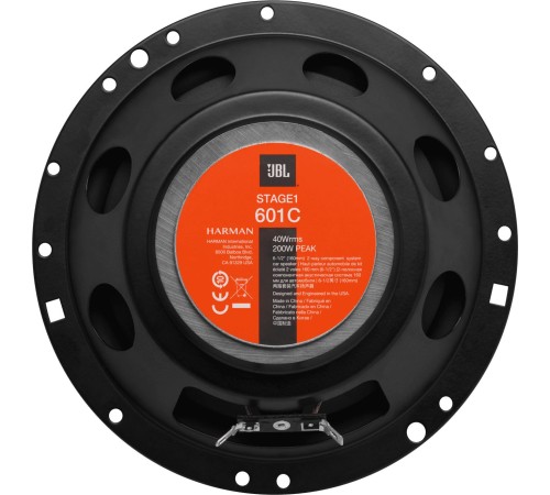 Колонки автомобильные JBL Stage1 601C (без решетки) 200Вт 90дБ 4Ом 16см (6дюйм) (ком.:4кол.) компонентные двухполосные