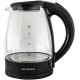 Чайник электрический Supra KES-1853G 1.8л. 1500Вт черный/прозрачный корпус: стекло/пластик