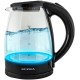 Чайник электрический Supra KES-1853G 1.8л. 1500Вт черный/прозрачный корпус: стекло/пластик