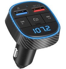 Автомобильный FM-модулятор Navitel BHF02 Base черный MicroSD BT USB (BHF02_BASE)