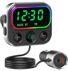 Автомобильный FM-модулятор Navitel BHF06 PRO черный MicroSD BT USB