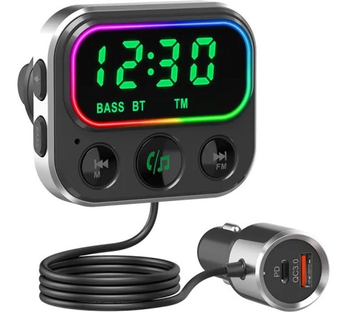 Автомобильный FM-модулятор Navitel BHF06 PRO черный MicroSD BT USB Автомобильный FM-модулятор Navitel BHF06 PRO черный MicroSD BT USB