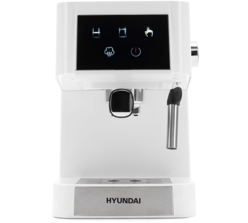 Кофеварка рожковая Hyundai HEM-3203 1000Вт белый/серебристый Кофеварка рожковая Hyundai HEM-3203 1000Вт белый/серебристый