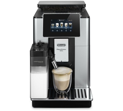 Кофемашина Delonghi ECAM610.55.SB 1450Вт черный/серебристый Кофемашина Delonghi ECAM610.55.SB 1450Вт черный/серебристый