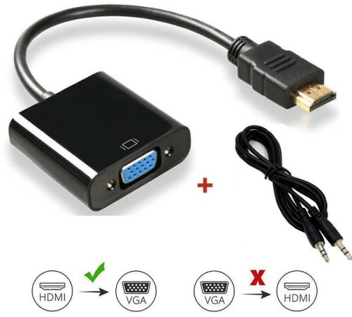 Переходник аудио-видео Premier 5-983 HDMI (m)/VGA (f)/Jack 3.5 (f) 0.15м. черный Переходник аудио-видео Premier 5-983 HDMI (m)/VGA (f)/Jack 3.5 (f) 0.15м. черный