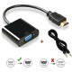 Переходник аудио-видео Premier 5-983 HDMI (m)/VGA (f)/Jack 3.5 (f) 0.15м. черный