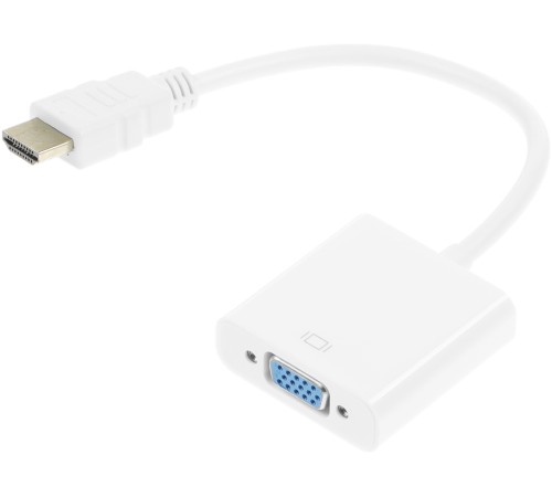 Переходник аудио-видео Premier 5-983 HDMI (m)/VGA (f)/Jack 3.5 (f) 0.15м. белый Переходник аудио-видео Premier 5-983 HDMI (m)/VGA (f)/Jack 3.5 (f) 0.15м. белый