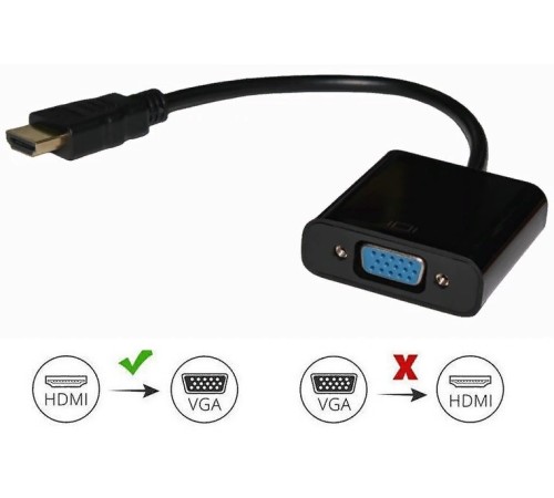Переходник видео Premier 5-983B HDMI/VGA (f) 0.15м. черный Переходник видео Premier 5-983B HDMI/VGA (f) 0.15м. черный