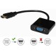 Переходник видео Premier 5-983B HDMI/VGA (f) 0.15м. черный