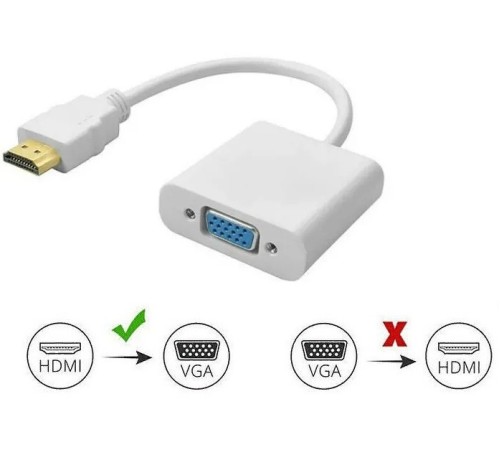 Переходник видео Premier 5-983B HDMI (m)/VGA (f) 0.15м. белый Переходник видео Premier 5-983B HDMI (m)/VGA (f) 0.15м. белый