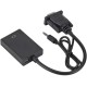 Переходник аудио-видео Premier 5-982-0.15 VGA (m)/HDMI (f)/Jack 3.5 (f) 0.20м. черный