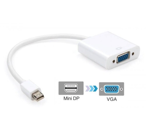 Переходник видео Premier 6-912 miniDisplayport (m)/VGA (f) 0.15м. белый Переходник видео Premier 6-912 miniDisplayport (m)/VGA (f) 0.15м. белый
