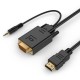 Кабель-переходник аудио-видео Premier 5-983AU HDMI (m)/VGA (m) 1.8м. черный (5-983AU 1.8)