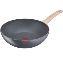 Сковорода ВОК (WOK) Tefal Natural Force G2661972 круглая 28см покрытие: Mineralia+ non-stick ручка несъемная (без крышки) серый (2100118262)