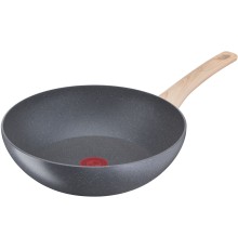 Сковорода ВОК (WOK) Tefal Natural Force G2661972 круглая 28см покрытие: Mineralia+ non-stick ручка несъемная (без крышки) серый (2100118262)