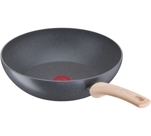 Сковорода ВОК (WOK) Tefal Natural Force G2661972 круглая 28см покрытие: Mineralia+ non-stick ручка несъемная (без крышки) серый (2100118262)