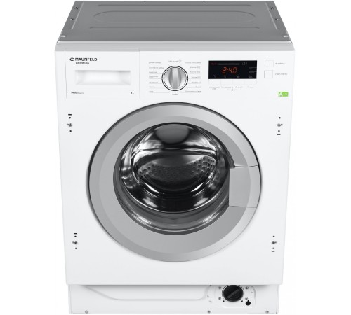 Стиральная машина Maunfeld MBWM148S класс:A+++ загрузка до 8кг отжим:1400об/мин белый инвертер