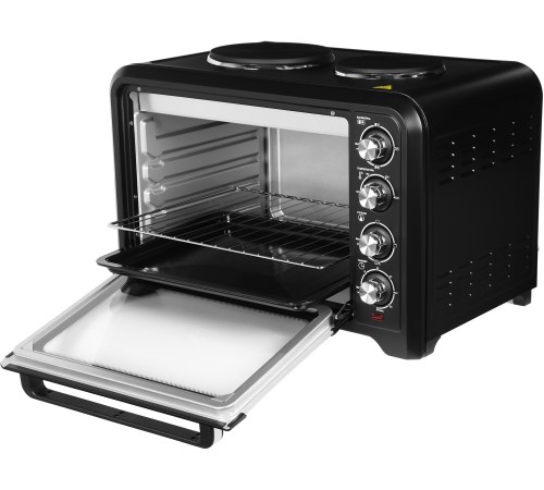 Мини-печь Hyundai MIO-HY098 42л. 1600Вт черный Мини-печь Hyundai MIO-HY098 42л. 1600Вт черный