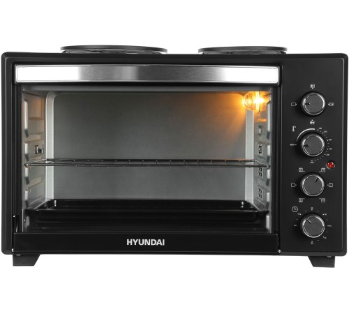 Мини-печь Hyundai MIO-HY099 45л. 1600Вт черный Мини-печь Hyundai MIO-HY099 45л. 1600Вт черный