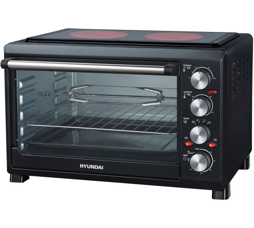 Мини-печь Hyundai MIO-HY086 38л. 1600Вт черный Мини-печь Hyundai MIO-HY086 38л. 1600Вт черный