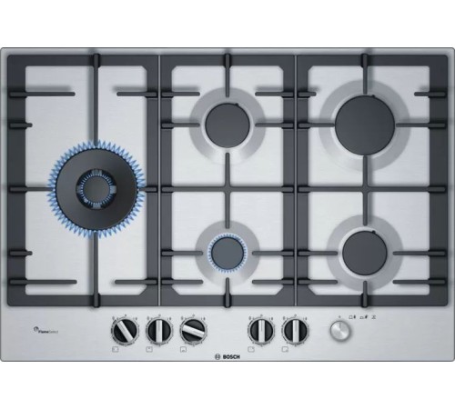 Газовая варочная поверхность Bosch PCS7A5M90 нержавеющая сталь Газовая варочная поверхность Bosch PCS7A5M90 нержавеющая сталь